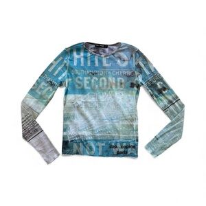 Vintage Titanic Cop Copine Mesh Top